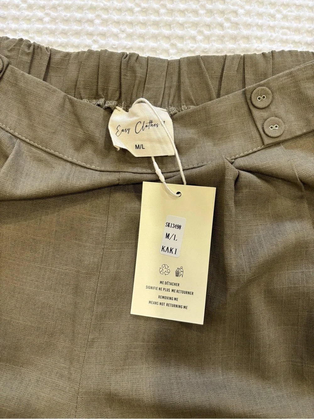 Women’s High-Waist Khaki Shorts